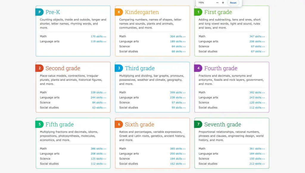 IXL screenshot 1
