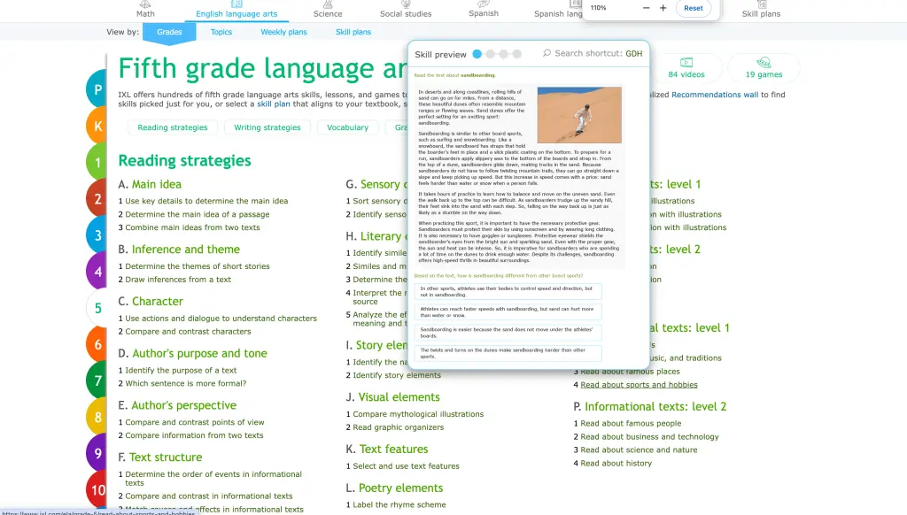 IXL screenshot 4